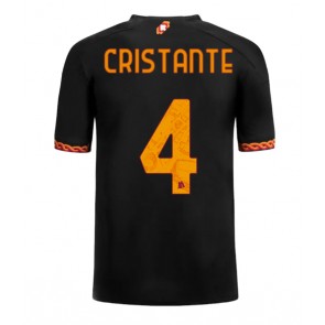 Lacne Muži Futbalové dres AS Roma Bryan Cristante #4 2023-24 Krátky Rukáv - Tretina